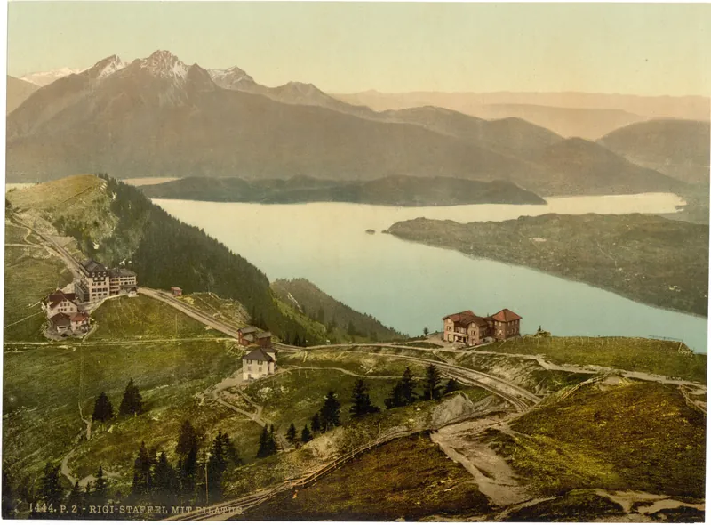Staffel and Mount Pilatus, Rigi, Switzerland (between 1890 and 1900)