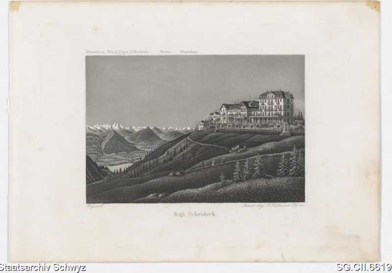 Hotel Rigi Scheidegg (ca. 1850)