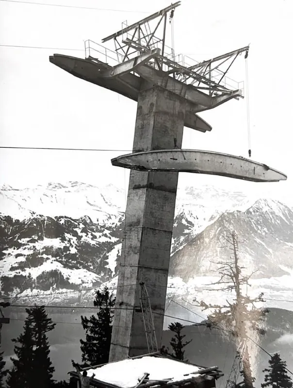 Bau Weggis-Rigi Seilbahn (1967)