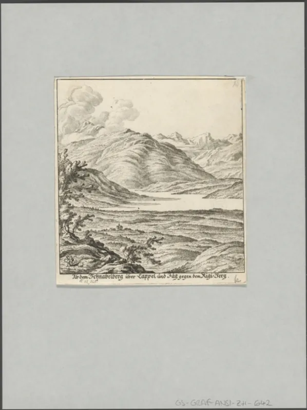 Ab dem Schnabelberg über Cappel und Zug gegen dem Rigi -Berg (1770)