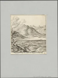Ab dem Schnabelberg über Cappel und Zug gegen dem Rigi -Berg (1770)