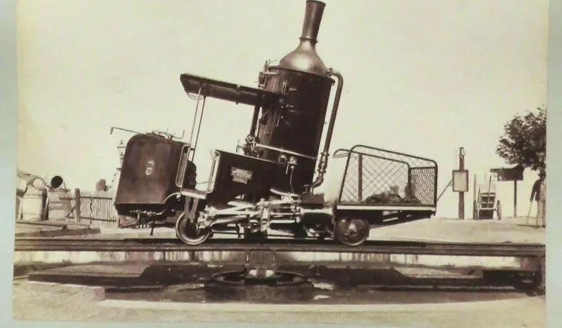 Suisse Chemin de Fer du Rigi Train à Crémaillère Tirage albuminé, 1875 (1875)