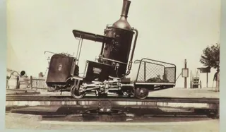 Suisse Chemin de Fer du Rigi Train à Crémaillère Tirage albuminé, 1875 (1875)