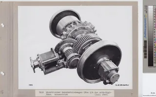 Elektrischer Zahnradtriebwagen CFhe 2/4 der Arth- Rigi -Bahn Achsantrieb (ca. 1949)