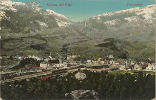 Goldau with Rigi, general view (vor 12.12.1916)