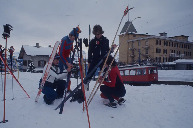Rigi, cross country skiing (ca. 1977)