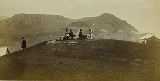 Le Righi [Rigi] Scheidegg vu du Righi [Rigi] Kulm (ca. 1880)