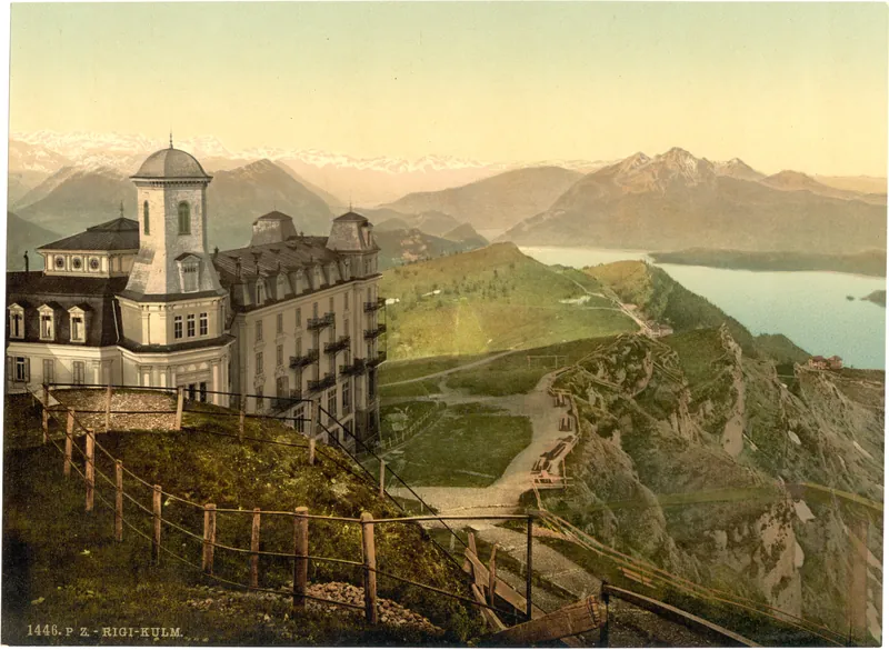 Hotel Rigi Kulm and the Alps, Rigi, Switzerland (between 1890 and 1900)