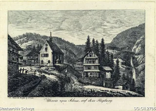 Rigi-Klösterli mit Kapelle Maria zum Schnee (1800 - 1825)