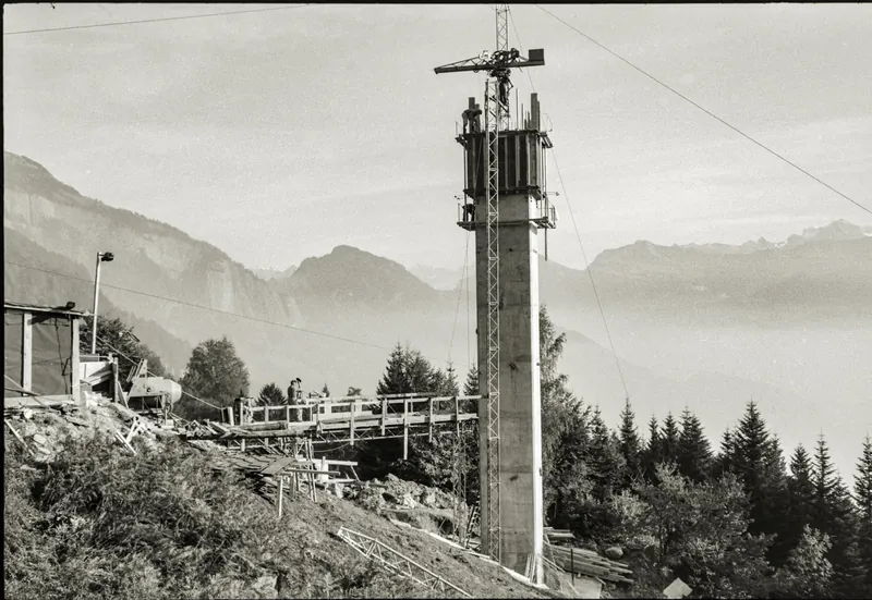 Bau Weggis-Rigi Seilbahn (1967)
