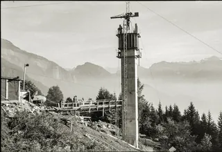 Bau Weggis-Rigi Seilbahn (1967)