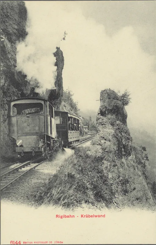 Postkartenalbum Schweizer Eisenbahnen (circa 1905)