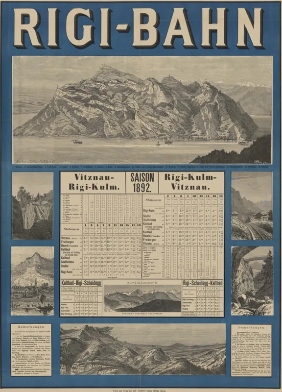 RIGI -BAHN Saison 1892 (1892)