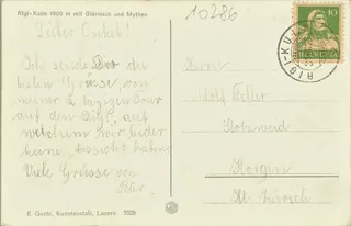 Rigi, Kulm 1800 m, with Glärnisch and Mythen (vor 31.08.1925)