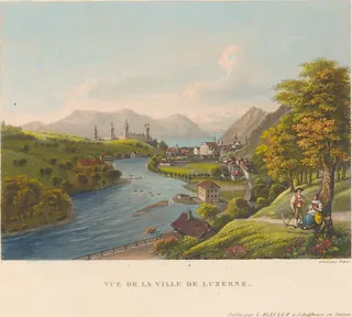 Vue de la ville de Luzerne ([ca. 1840])