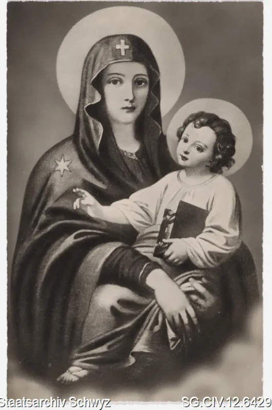 Gnadenbild Maria zum Schnee in der Kapelle auf Rigi-Klösterli (1947)