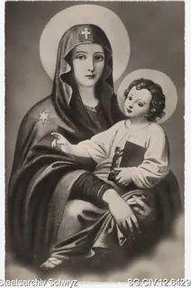 Gnadenbild Maria zum Schnee in der Kapelle auf Rigi-Klösterli (1947)