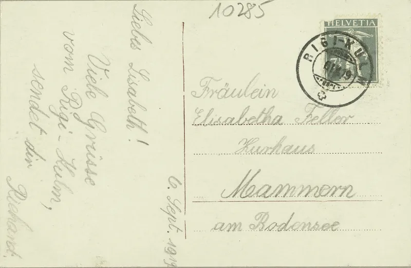 Rigi Kulm with the Bernese Alps (vor 06.09.1919)