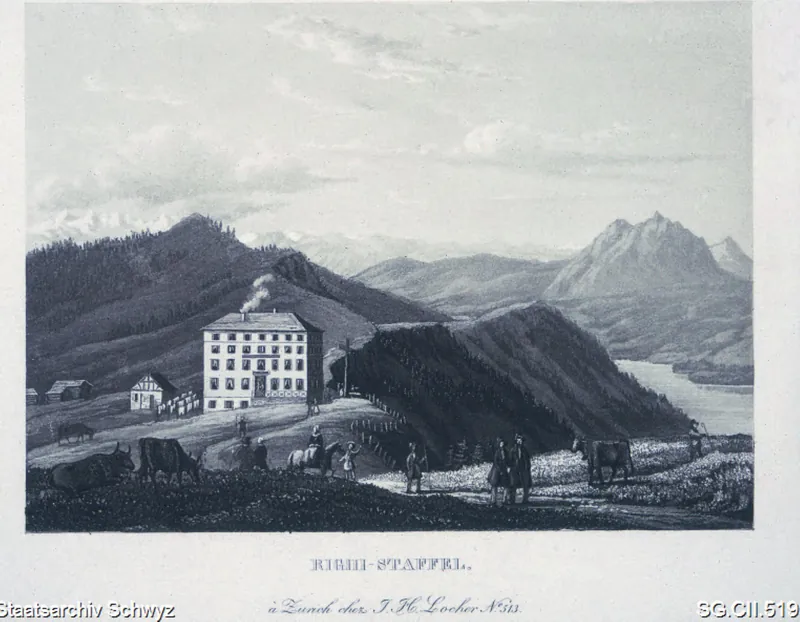 Gasthaus Rigi Staffel (ca. 1845)
