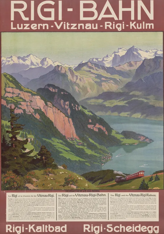 RIGI -BAHN Luzern-Vitznau- Rigi -Kulm Rigi -Kaltbad Rigi -Scheidegg (ca. 1910 - ca. 1920)