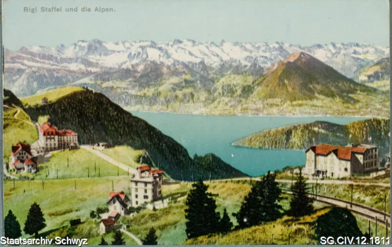 Rigi-Staffel und die Alpen (keine Angabe)