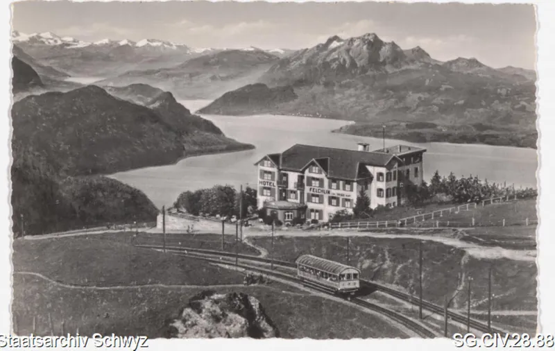 Rigi-Staffel und Hotel Felchlin (vor 01.01.1957)