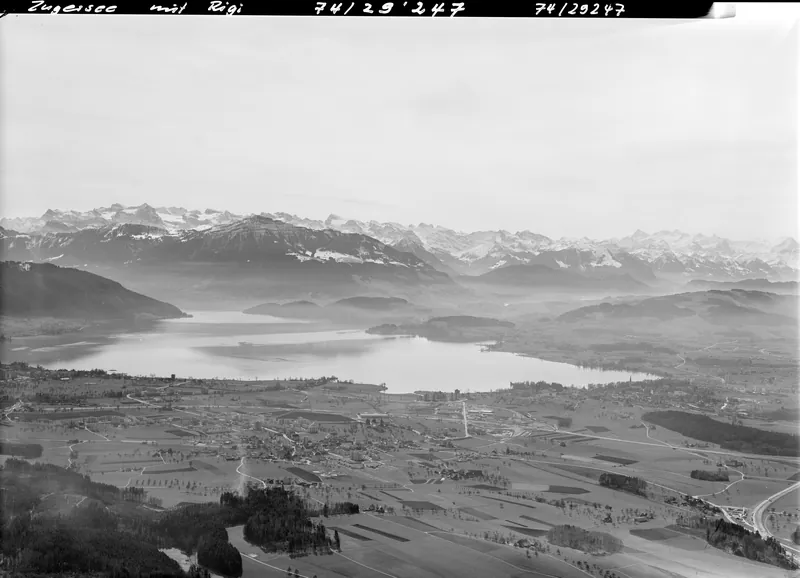 Lake Zug with Rigi in the background (18.03.1974)