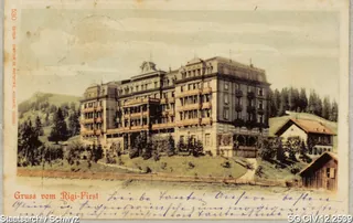 Hotelanlage auf Rigi-First (1900)