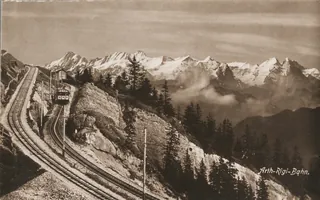 Section of the Arth-Rigi Railway, Rigi-Staffel to Rigi-Kulm (1910-1920)