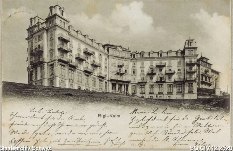 Rigi-Kulm: Grand-Hotel Schreiber (1901)