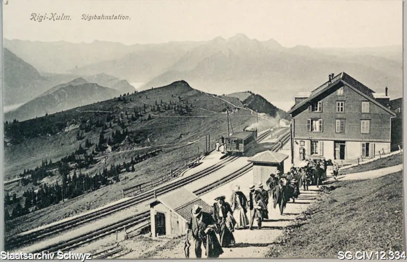 Rigi-Kulm: Rigi-Bahn-Station (1952)