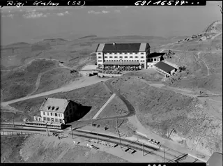 Rigi Kulm, mountain station with hotel (27.10.1969)