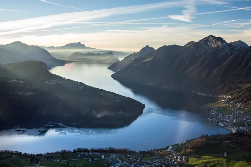 Vierwaldstättersee from Fronalpstock (2015-11-07 17:26:06)