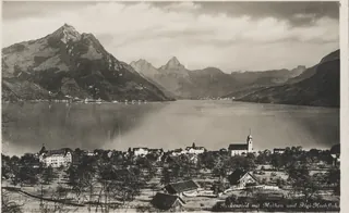 Beckenried with Mythen and Rigi-Hochfluh (vor 14.7.1934)