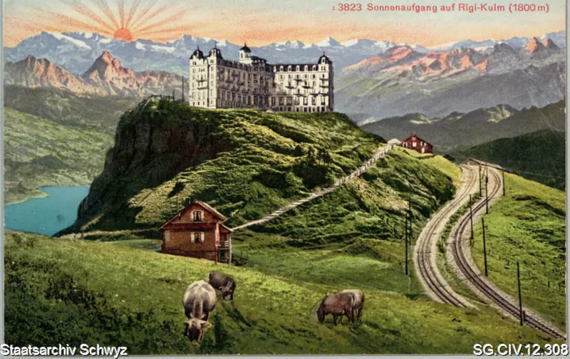 Sonnenaufgang auf Rigi-Kulm (1800 m) (keine Angabe)