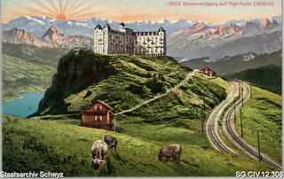 Sonnenaufgang auf Rigi-Kulm (1800 m) (keine Angabe)