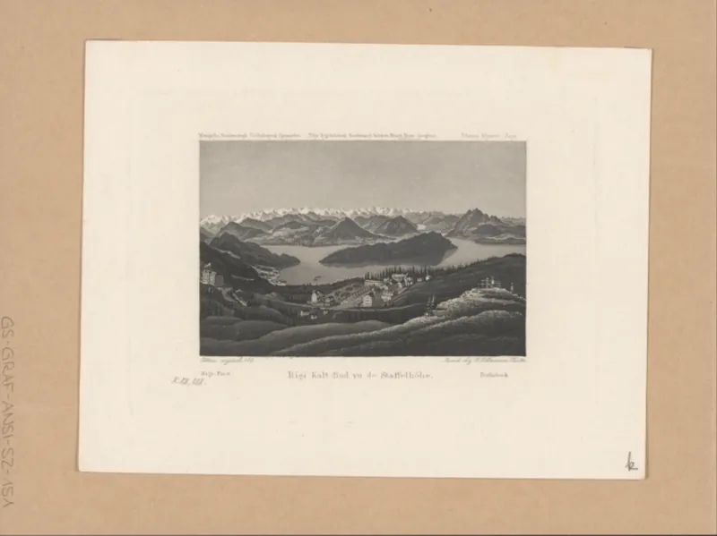 Rigi Kalt-Bad vu de Staffelhöhe (from 1868)