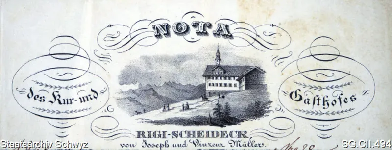 Gasthaus Rrigi-Scheidegg (ca. 1840)