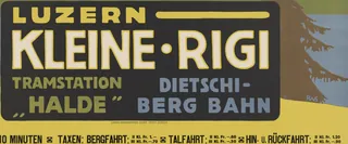 Luzern KLEINE RIGI Tramstation "Halde" Dietschiberg Bahn (1912 - ca. 1940)
