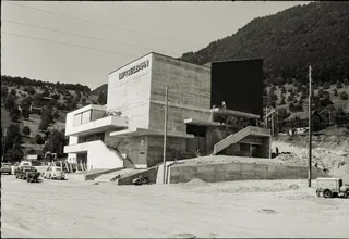 Bau Weggis-Rigi Seilbahn, in Weggis (1967)