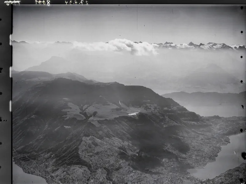 Küssnacht am Rigi, Seebodenalp, Rigi, Urneralpen v. N. from 3000 m (27.09.1934)