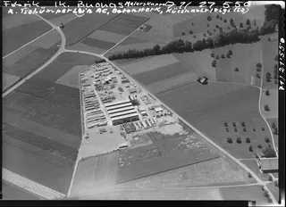 Meierskappel, company A. Tschümperlin AG, concrete plant, Küssnacht am Rigi, Meierskappel plant (31.07.1971)