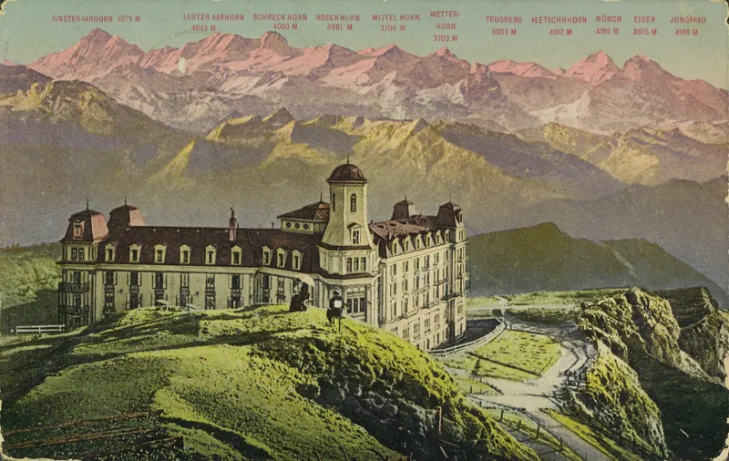 Rigi-Kulm (1800 m) and the Bernese High Alps (vor 2.6.1913)