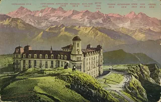 Rigi-Kulm (1800 m) and the Bernese High Alps (vor 2.6.1913)
