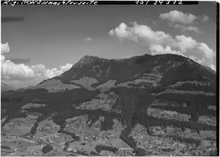 Rigi Massif SZ, overviews and partial views from the direction of Küssnacht am Rigi SZ with Seebodenalp (20.08.1975)