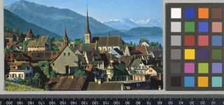 Zug, Blick gegen Rigi und Berner Alpen
