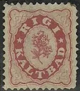 Rigi Kaltbad Hotel Stamp 1864 (1864)
