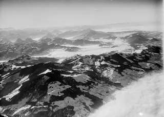 Stöckli cross, overview, Einsiedeln, Rigi, Weissegg from N. O. from 2500 m (1919)