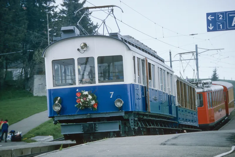 Arth, Goldau, Arth-Rigi-Bahn ARB, today Rigibahnen AG (6/1995)