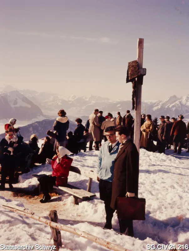 Winterimpressionen auf der Rigi (zwischen 1950 und 1980)